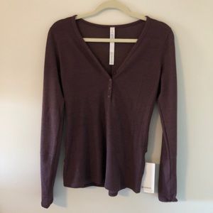 NWT Lululemon Close Call Henley Long Sleeve